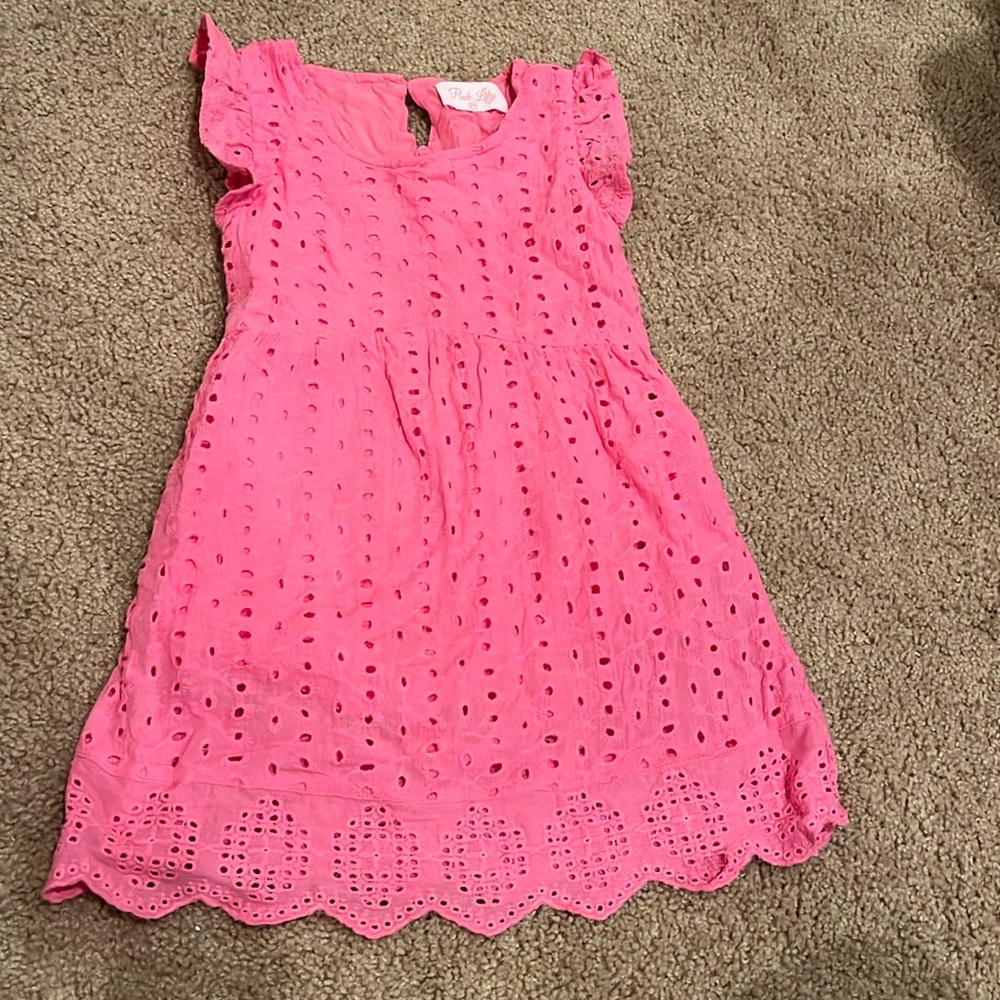 Pink Lily Dress 3T